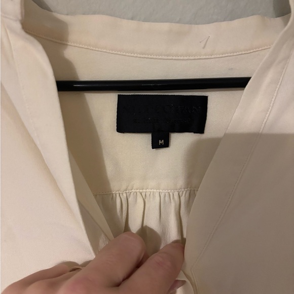 Nili Lotan Elegant White Long Sleeve Dress - Picture 4 of 7